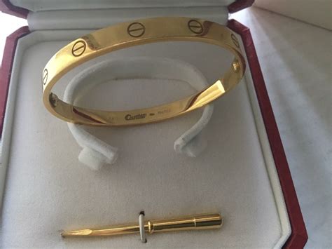 cartier love bracelet used|authentic used cartier love bracelet.